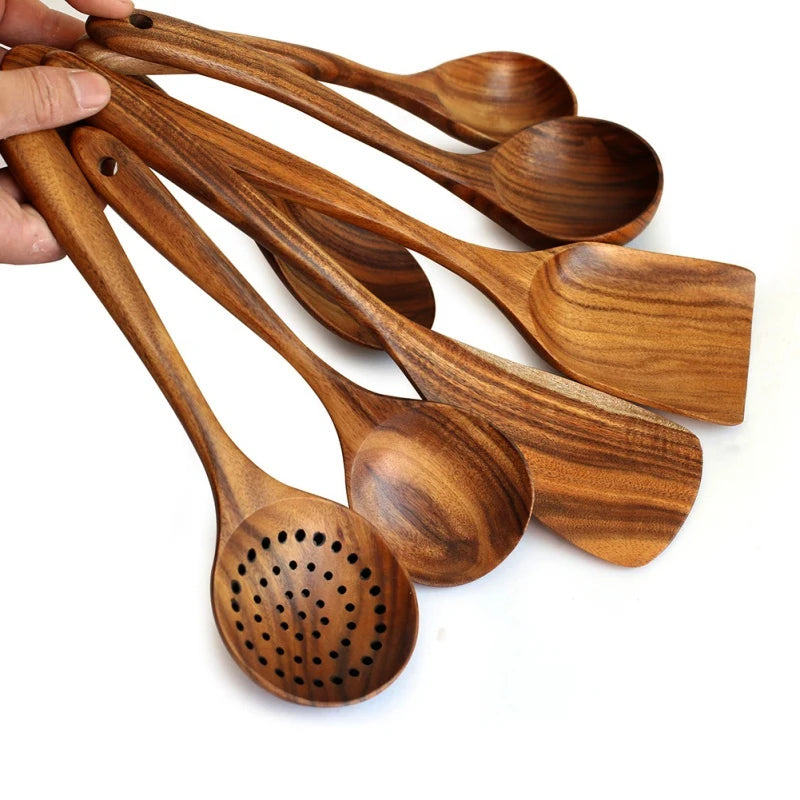 Aunt Roses' Teak Utensils -- Sold Both as Sets & Individually