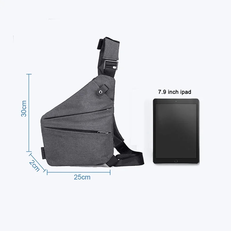 Waterproof Male Cross Body Messenger Bag Fanny Pack Sac Multifunction Chest Bags Anti Theft Single Crossobdy Bags for Men