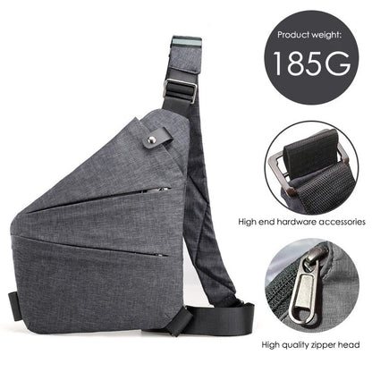 Waterproof Male Cross Body Messenger Bag Fanny Pack Sac Multifunction Chest Bags Anti Theft Single Crossobdy Bags for Men