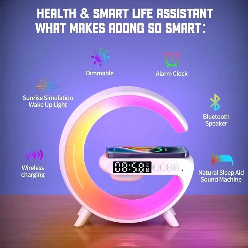 Multifunction Wireless Charger Clock