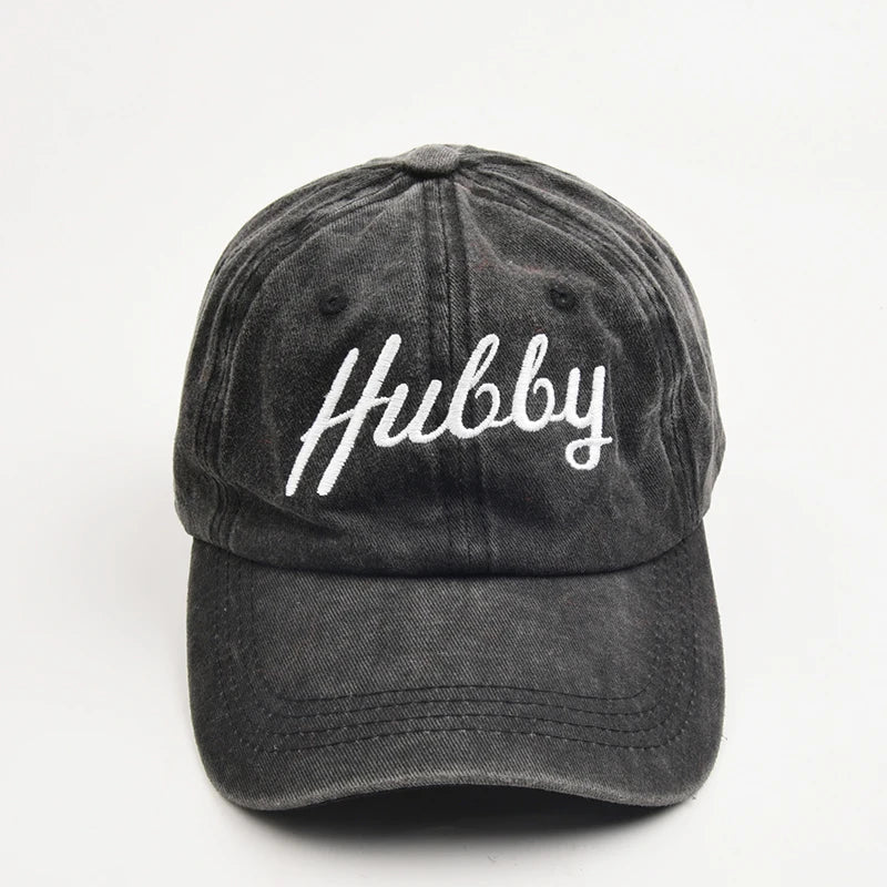 Hubby Wifey Embroidered Baseball Cap