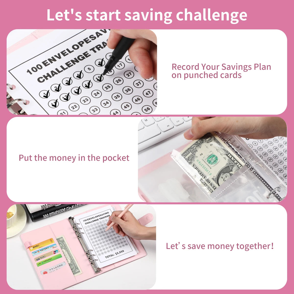 100 Envelope Savings Challenge Journal